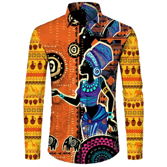 Chemise Dashiki Africaine Homme – Imprimé Ethnique, Manches Longues & Style Streetwear
🚚Livraison rapide gratuite et sécurisée FelizShop