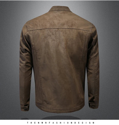 2025 new high-quality slim men's leather jacket,🚚Livraison rapide gratuite et sécurisée FelizShop