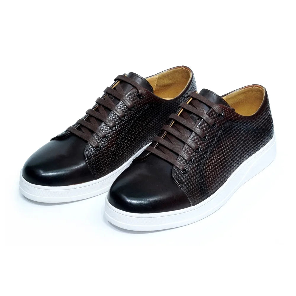 Chaussures casual classiques pour homme, taille 38 à 50 — Sneakers en cuir véritable à lacets — Derby plats, chaussures de conduite, shopping ou travail🚚 Livraison rapide en 8 à 12 jours ouvrés depuis la France FelizShop