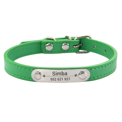 Collier Personnalisé pour Chien & Chat – Gravure Nom + Anti-Perte – Simili Cuir Rose (Taille S à L) 🚚 Livraison rapide en 8 à 12 jours ouvrés depuis la France FelizShop