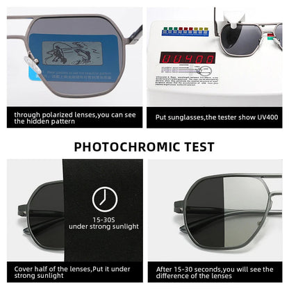 Lunettes de Soleil Photochromiques de Luxe – Polarisées & Anti-Éblouissement – Unisexe UV400🚚 Livraison rapide en 8 à 12 jours ouvrés depuis la France FelizShop