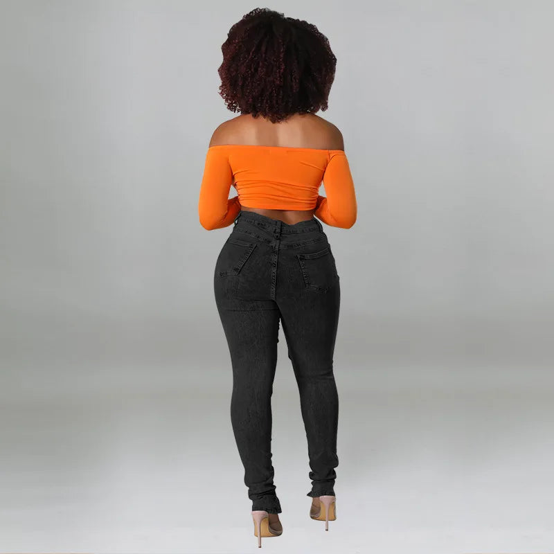Women's Lace Up Skinny Jeans Stretch Distressed Destroyed Denim Pants Sexy Daily Date Street Going Out Night Club Party Jeans
🚚Livraison gratuite rapide et sécurisé FR FelizShop
