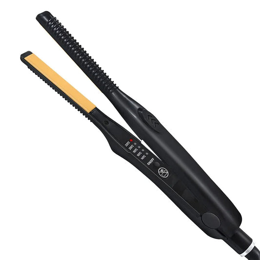 Mini Fer à Lisser “Teddy Wave” – Ultra Fin & Professionnel
Dimensions : env. 18 cm de long x 1,5 cm de large
Poids : ultra léger, environ 180 g
Plaques : titane haute performance
Utilisation : hommes & femmes – idé FelizShop