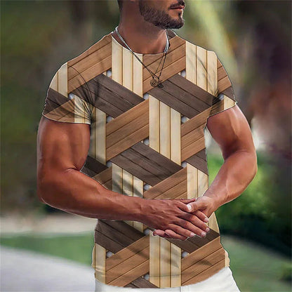 T-shirt Homme  – Motif Géométrique 3D | Oversize & Décontracté
Tailles : M à XXL – coupe loose oversize
Matière : coton doux et respirant
Style : imprimé 3D géométrique, look rétro et casual 🚚 Livraison rapi FelizShop