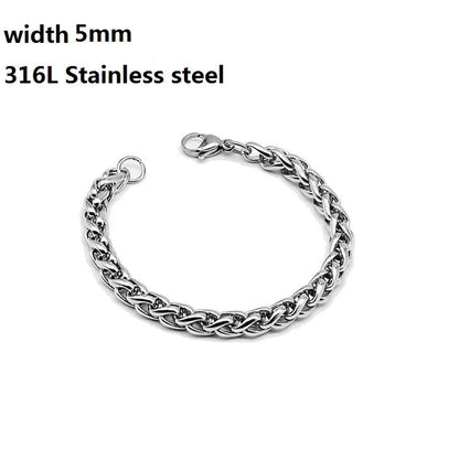 Bracelet Chaîne Cubaine en Acier Inoxydable 316L – Style Figaro Unisexe – Bijou Vintage & Tendance🚚 Livraison rapide en 8 à 12 jours ouvrés depuis la France FelizShop