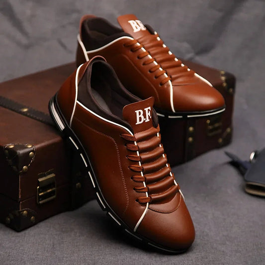Chaussures casual pour homme — Nouveau style britannique élégant — Chaussures plates confortables et résistantes, pour toutes saisons, banquets ou usage quotidien🚚 Livraison rapide en 8 à 12 jours ouvrés depuis la FelizShop
