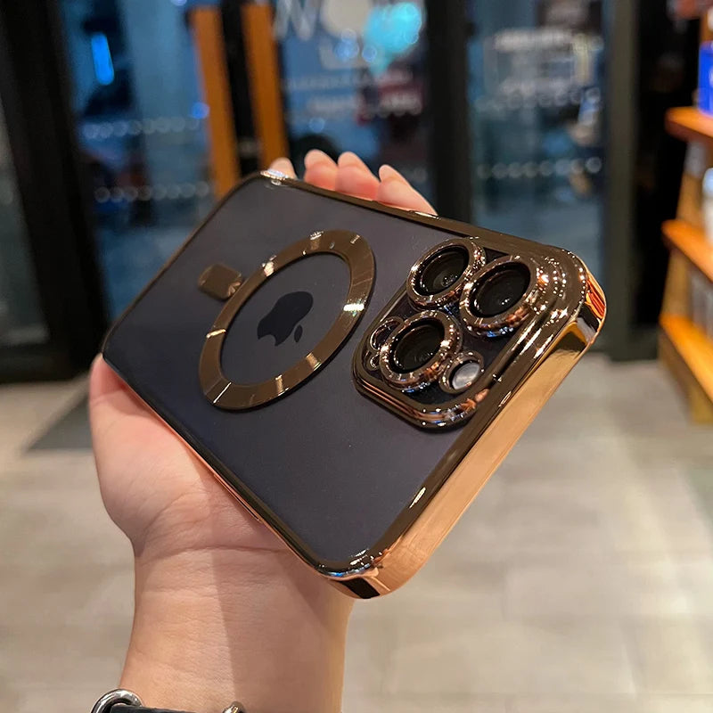 Coque Transparente Magnétique Luxe – iPhone 11 à 16 Pro Max | Compatible MagSafe & Anti-Choc🚚 Livraison rapide en 8 à 12 jours ouvrés depuis la France FelizShop