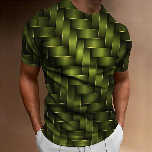 T-shirt Homme  – Motif Géométrique 3D | Oversize & Décontracté
Tailles : M à XXL – coupe loose oversize
Matière : coton doux et respirant
Style : imprimé 3D géométrique, look rétro et casual 🚚 Livraison rapi FelizShop