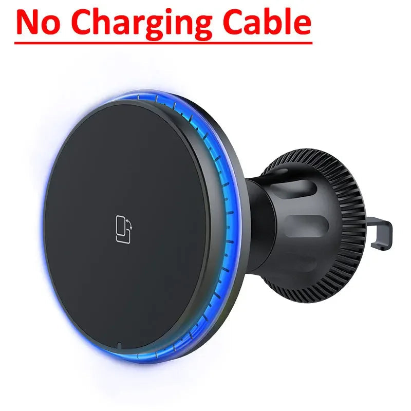Chargeur sans fil magnétique pour voiture 30W RGB — Compatible iPhone 12, 13, 14, 15 Pro Max (MagSafe), support de téléphone voiture avec fixation, station de charge rapide 🚚 Livraison rapide en 8 à 12 jours ouvrés FelizShop
