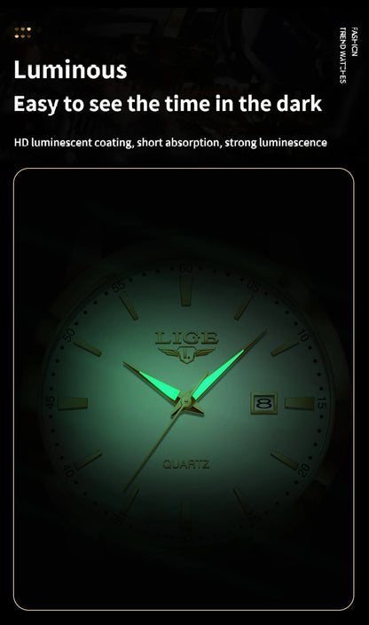 Montre Homme LIGE – Bracelet Cuir Marron – Chronographe Sport & Élégance🚚 Livraison rapide en 8 à 12 jours ouvrés depuis la France FelizShop