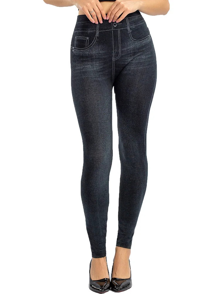 YRRETY – Leggings de sport femme effet jean, sans couture, extensibles et imprimés. Taille haute, parfaits pour l’été, le running, la salle de sport ou un look décontracté push-up.🚚Livraison gratuite rapide et sé FelizShop