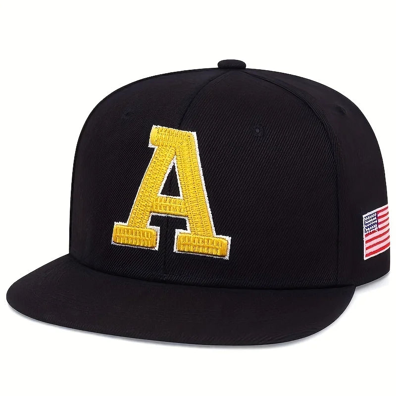 Fashion Men Hip Hop Cap A Letter Embroidery Baseball Caps cotton Snapback Hat Adult adjustment Outdoor Casual Sun Hats Bone 🚚 Livraison rapide FelizShop