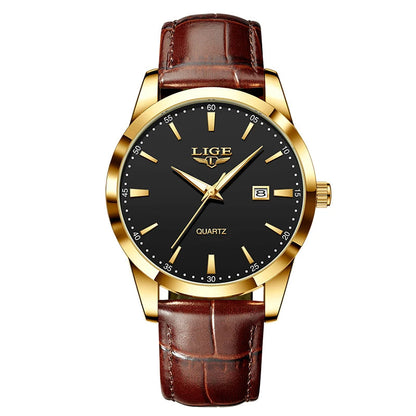 Montre Homme LIGE – Bracelet Cuir Marron – Chronographe Sport & Élégance🚚 Livraison rapide en 8 à 12 jours ouvrés depuis la France FelizShop