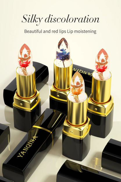 Baume à Lèvres Magique Fleur Cristal – Couleur Thermo-Réactive | Transparent, Longue Tenue & Ultra Hydratant🚚 Livraison rapide FelizShop