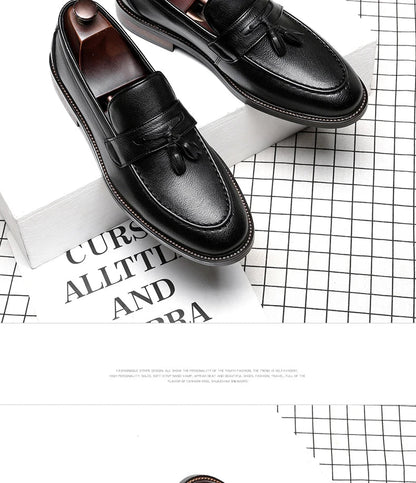 Chaussures pour homme en cuir véritable — Oxford de haute qualité — Sneakers outdoor style italien — Noires — Design élégant pour bureau, jogging ou tenue habillée🚚 Livraison rapide FelizShop