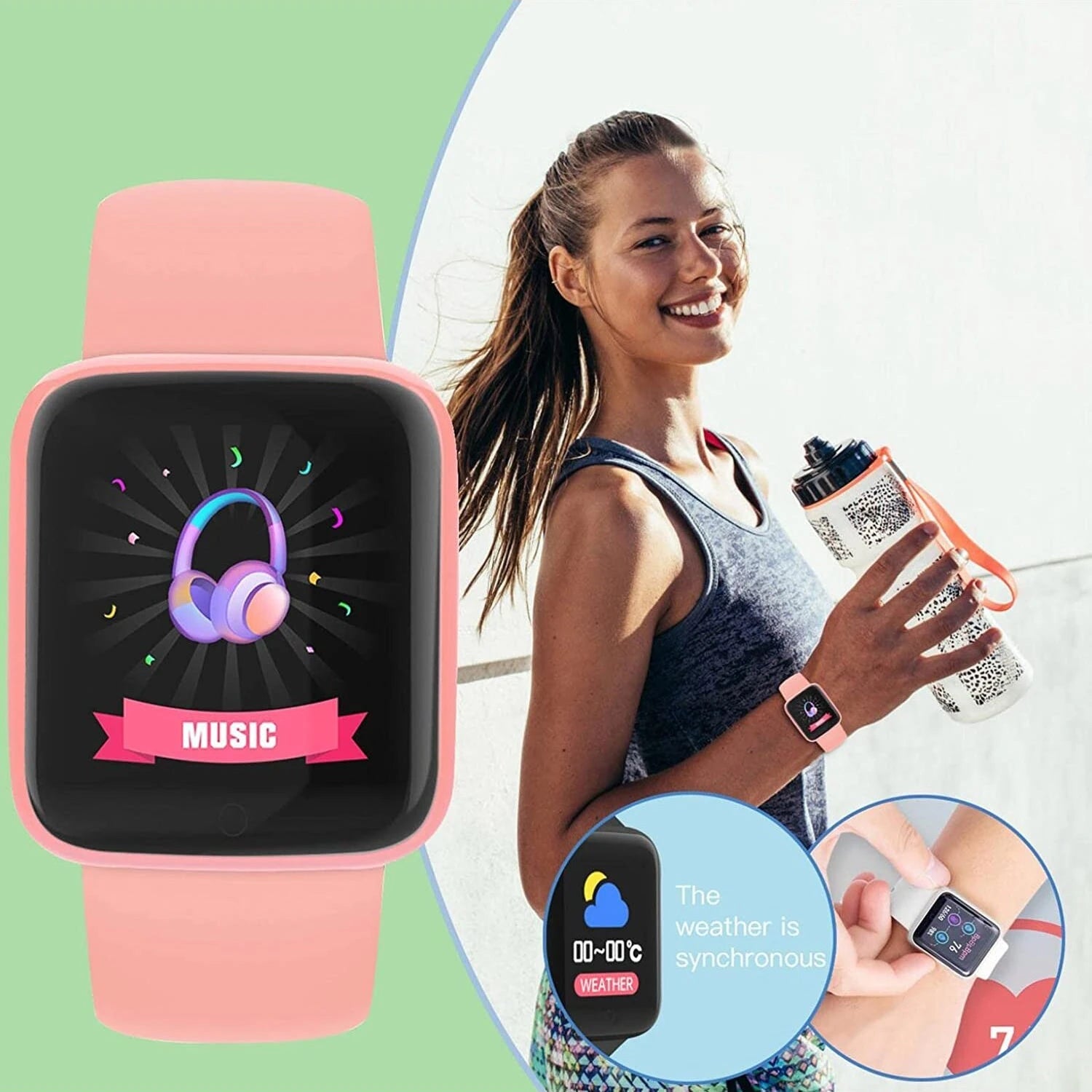 Montre connectée pour hommes et femmes — Montre bracelet Bluetooth, musique, sport, suivi santé, bracelet fitness, montre digitale
🚚 Livraison rapide en 8 à 12 jours ouvrés depuis la France FelizShop