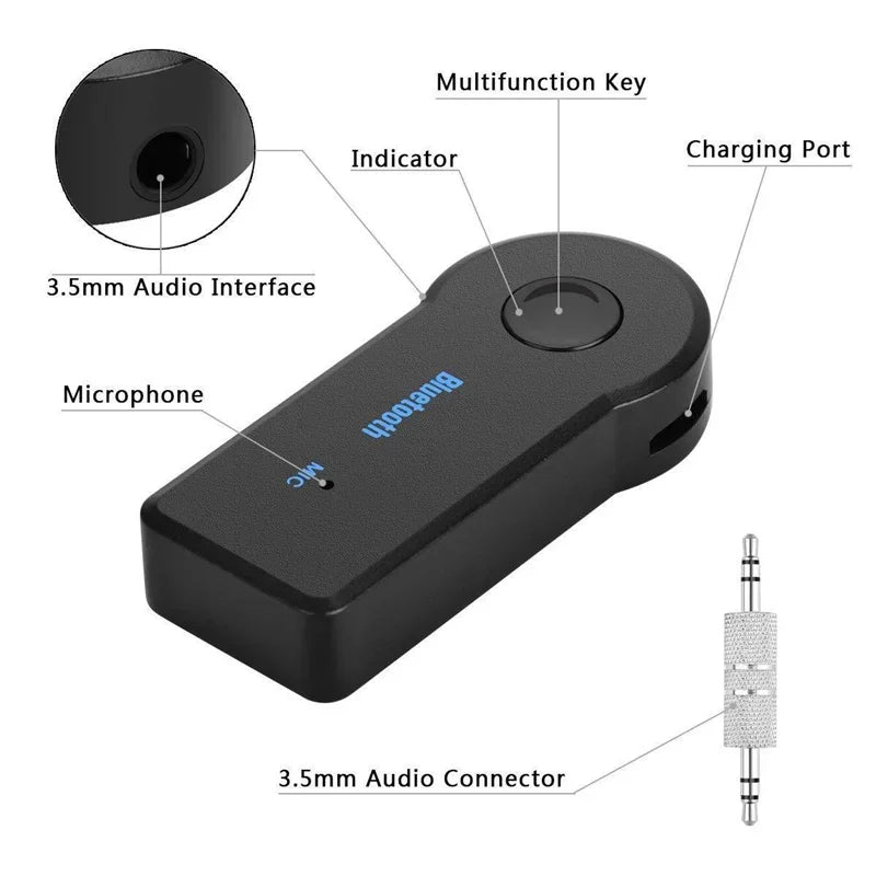 Adaptateur Bluetooth 5.0 2-en-1 – Récepteur & Émetteur Jack 3.5mm – Pour Voiture, Casque & Audio Sans Fil 🚚 Livraison rapide en 8 à 12 jours ouvrés depuis la France ou nos entrepôts européens 🇫🇷
✨ Suivi d FelizShop