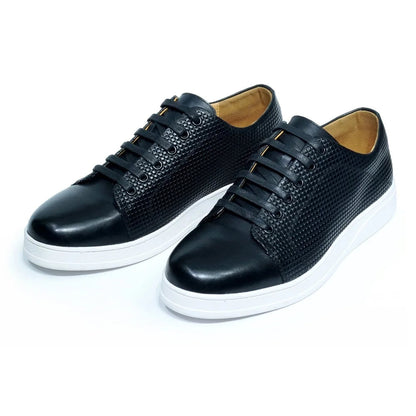 Chaussures casual classiques pour homme, taille 38 à 50 — Sneakers en cuir véritable à lacets — Derby plats, chaussures de conduite, shopping ou travail🚚 Livraison rapide en 8 à 12 jours ouvrés depuis la France FelizShop