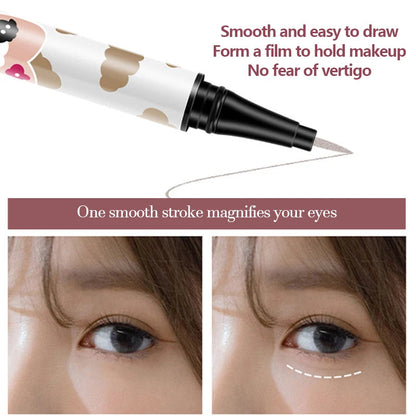 Eyeliner Liquide Waterproof – Séchage Rapide, Longue Tenue | Noir & Brun, Pointe Précise, Effet Cils de Soie🚚 Livraison rapide FelizShop