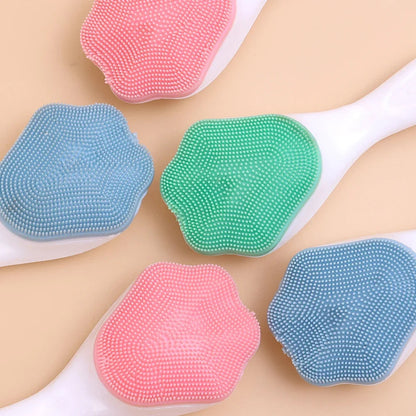 Soft Silicone Facial Cleansing Brush 2 in 1 Silicone Face Mask Brush & Face Scrubber For Exfoliating Massaging Remove Blackhead 🚚 Livraison rapide en 8 à 12 jours ouvrés depuis la France FelizShop