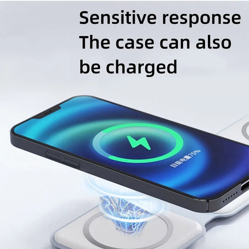 Chargeur magnétique sans fil 3-en-1 à charge rapide — Compatible iPhone 16, 15, 14 Pro Max, AirPods, Apple Watch — Support pliable pour téléphone portable
🚚 Livraison rapide en 8 à 12 jours ouvrés FelizShop
