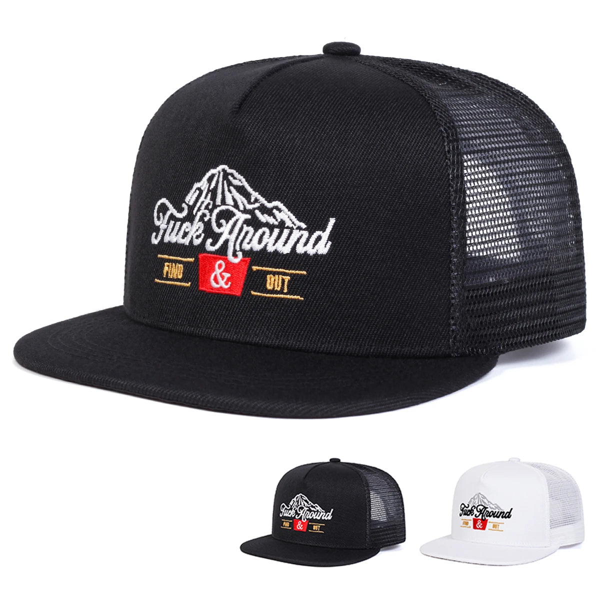 Casquette unisexe ANOUND avec broderie lettres – Style hip-hop – Casquette filet réglable pour le printemps et l’été – Casquette de baseball décontractée, protection solaire, sport 🚚 Livraison rapide FelizShop