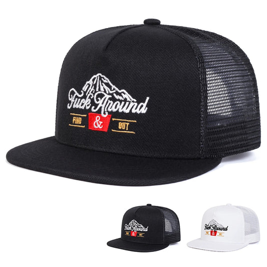 Casquette unisexe ANOUND avec broderie lettres – Style hip-hop – Casquette filet réglable pour le printemps et l’été – Casquette de baseball décontractée, protection solaire, sport 🚚 Livraison rapide FelizShop