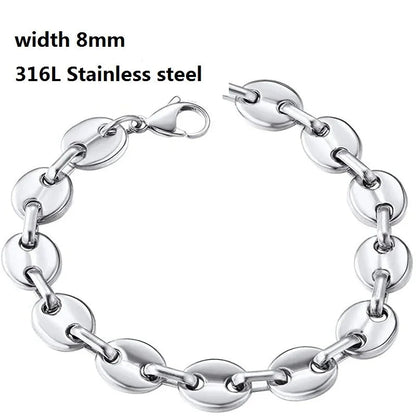 Bracelet Chaîne Cubaine en Acier Inoxydable 316L – Style Figaro Unisexe – Bijou Vintage & Tendance🚚 Livraison rapide en 8 à 12 jours ouvrés depuis la France FelizShop