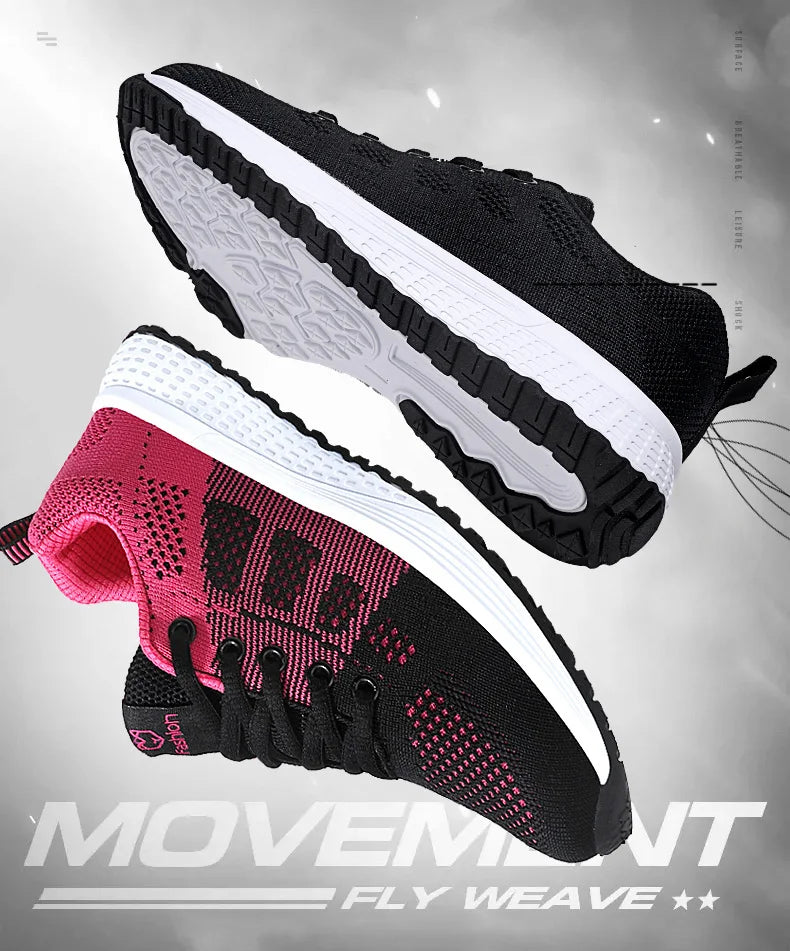 Baskets Femme 2024 – Sneakers à Semelle Épaisse, Chaussures de Sport Mode pour Printemps/Hiver, Idéales pour Courir ou au Quotidien 🚚 Livraison rapide en 8 à 12 jours ouvrés FelizShop