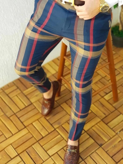 Pantalon Homme Business Décontracté | Style Rétro Imprimé | Coupe Droite Longue | Streetwear Élégant🚚Livraison rapide gratuite et sécurisée FelizShop