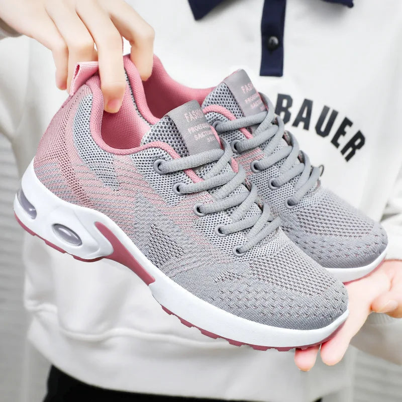 Baskets de Running Femme 2025 – Chaussures de Sport Respirantes à Coussin d’Air | Confort & Grandes Tailles🚚 Livraison rapide en 8 à 12 jours ouvrés depuis la France FelizShop