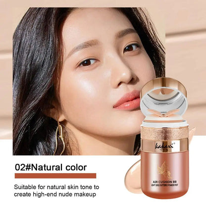 Butterfly Air Cushion BB Cream – Fond de Teint Fluide Compact | Hydratant, Longue Tenue, Correcteur & Base de Maquillage🚚 Livraison rapide FelizShop