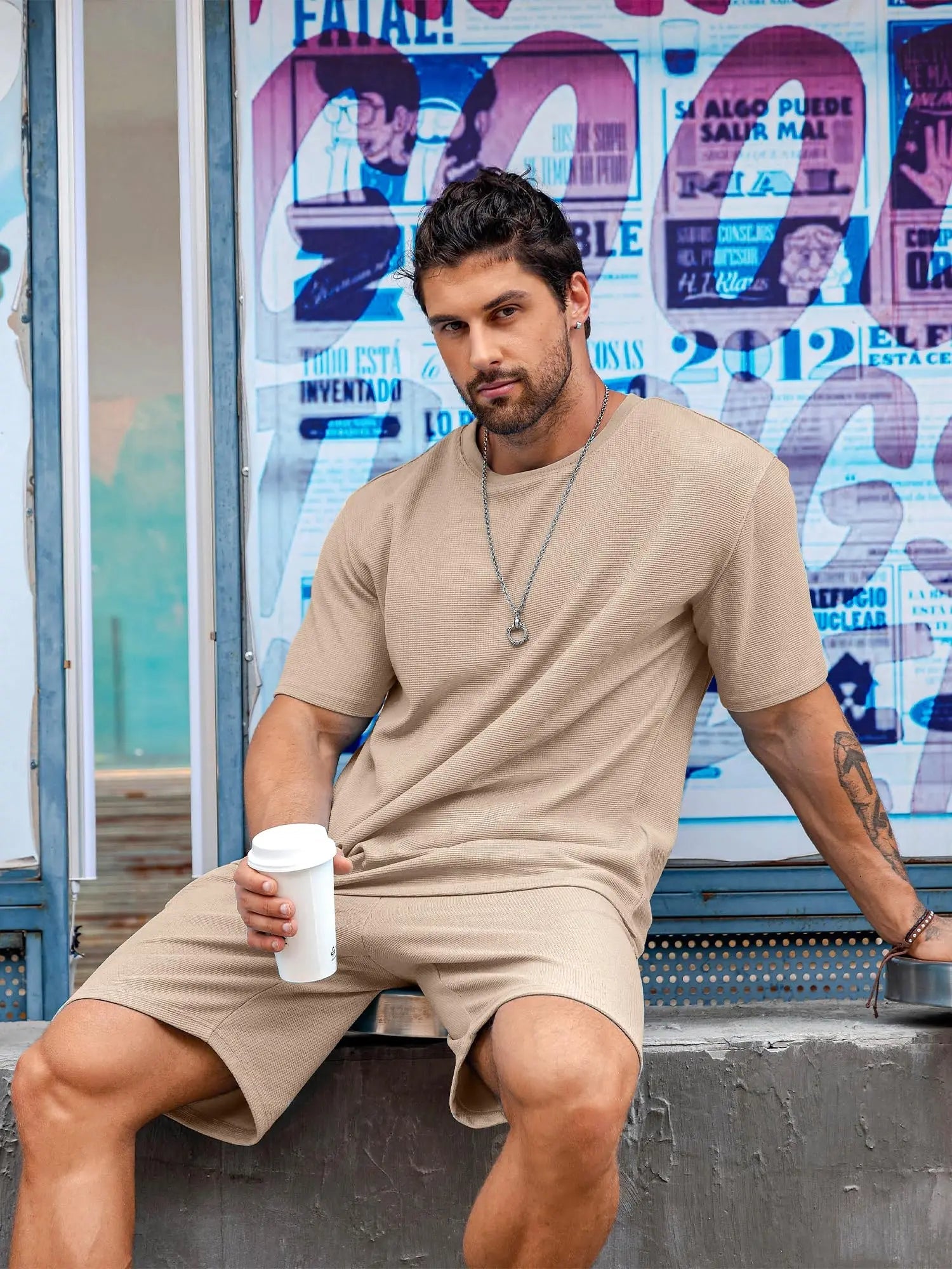 Ensemble Été 2025 Homme – T-Shirt + Short Imprimé Ours – Style Streetwear & Respirant🚚 Livraison rapide en 8 à 12 jours ouvrés depuis la France FelizShop