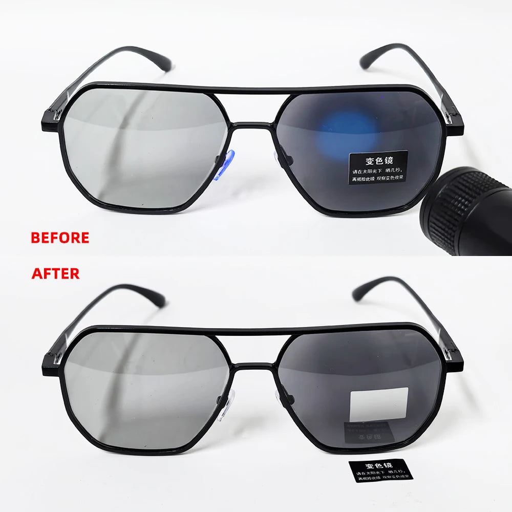 Lunettes de Soleil Photochromiques de Luxe – Polarisées & Anti-Éblouissement – Unisexe UV400🚚 Livraison rapide en 8 à 12 jours ouvrés depuis la France FelizShop