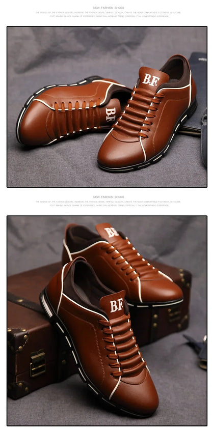 Chaussures casual pour homme — Nouveau style britannique élégant — Chaussures plates confortables et résistantes, pour toutes saisons, banquets ou usage quotidien🚚 Livraison rapide en 8 à 12 jours ouvrés depuis la FelizShop
