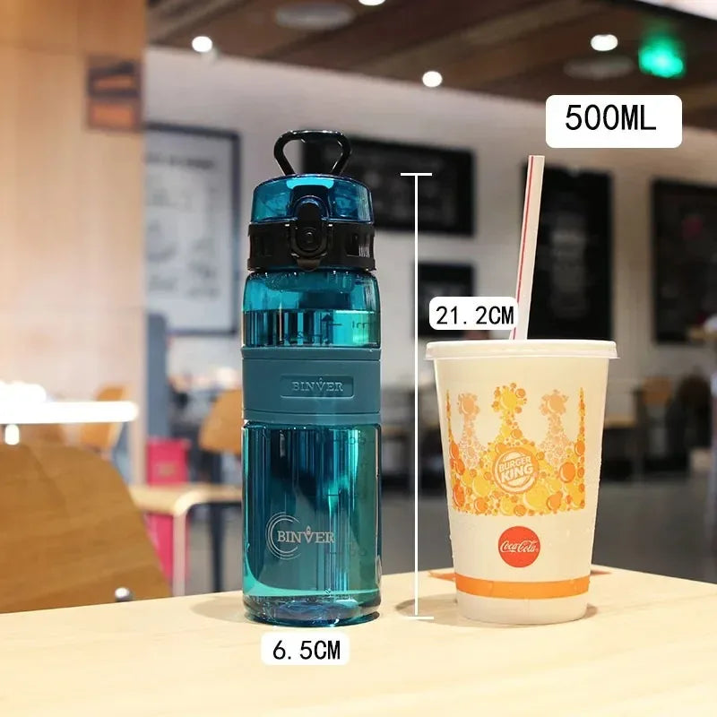 Gourde de sport 500 ml — Bouteille portable anti-fuite en plastique, avec filtre à thé — Pour voyage, salle de sport, fitness, extérieur — Gobelet transparent
🚚 Livraison rapide en 8 à 12 jours ouvrés depuis la FelizShop
