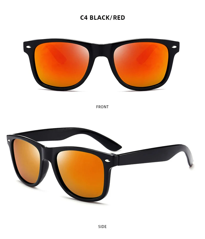 Lunettes de Soleil Rétro Polarisées – Style Carré Unisexe – Anti-Éblouissement & UV400🚚 Livraison rapide en 8 à 12 jours ouvrés depuis la France FelizShop
