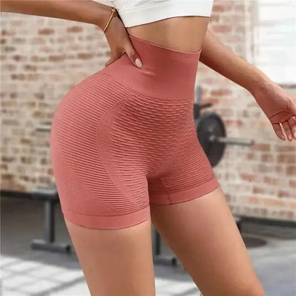 Women Sport Shorts High Waist Push Up Booty Workout Short Sexy Tummy Control Yoga Tights Seamless Fitness Hip Lifting Sportswear FelizShop