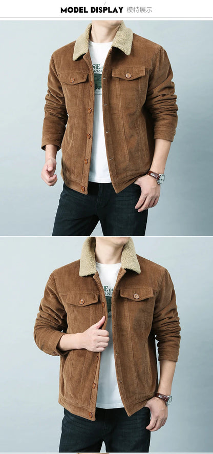 Blouson Homme Hiver – Velours Côtelé, Doublure Polaire & Coupe Décontractée
🚚Livraison rapide gratuite et sécurisée FelizShop