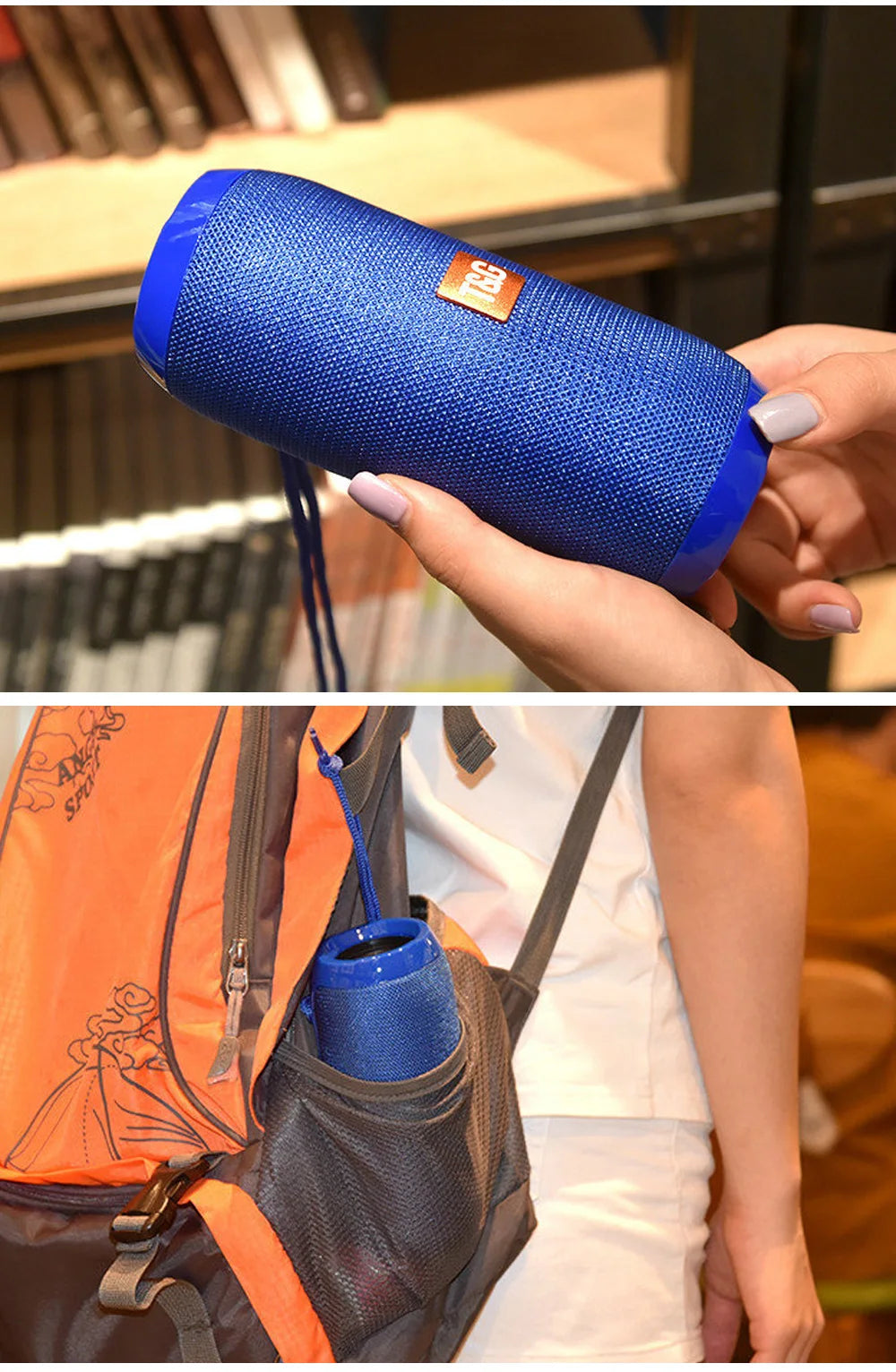 Enceinte Bluetooth Portable T&G TG117 – Haut-parleur Étanche TWS, Son Stéréo Surround, Support Carte TF et Radio FM, Idéal pour l’Extérieur 🚚 Livraison rapide en 8 à 12 jours ouvrés depuis la France ou nos entre FelizShop