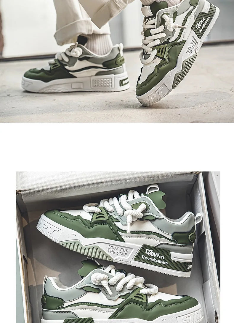 Baskets Chunky Homme 2025 – Sneakers Streetwear à Semelle Épaisse Antidérapante | Style Tendance Jeune & Urbain🚚 Livraison rapide en 8 à 12 jours ouvrés depuis la France FelizShop