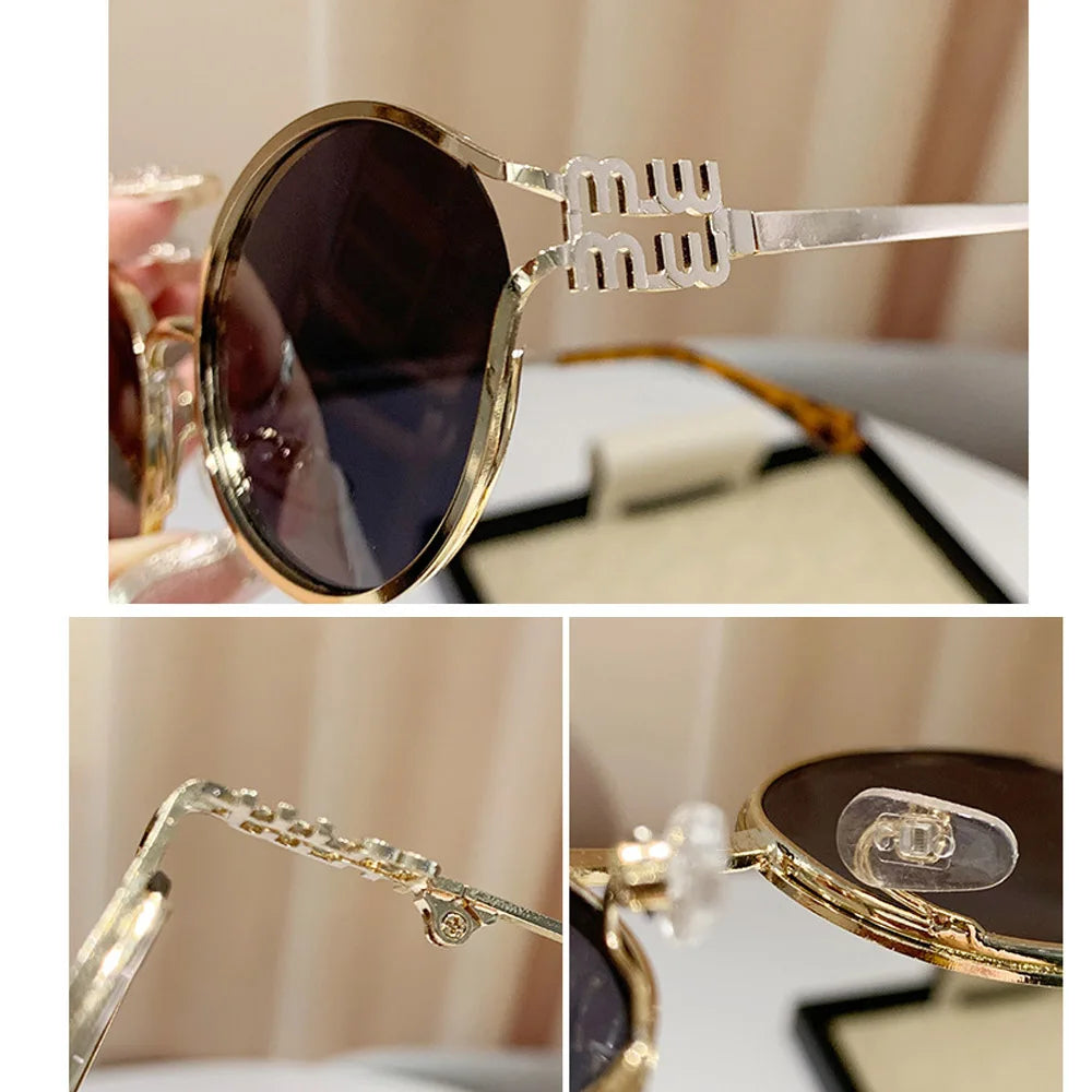 vintage small oval alloy sunglasses women new fashion brand elegant sexy sun glasses ladies trendy driving gradient shades uv400 🚚 Livraison rapide en 8 à 12 jours ouvrés depuis la France FelizShop