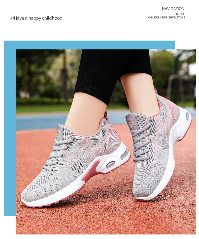 Baskets de Running Femme 2025 – Chaussures de Sport Respirantes à Coussin d’Air | Confort & Grandes Tailles🚚 Livraison rapide en 8 à 12 jours ouvrés depuis la France FelizShop