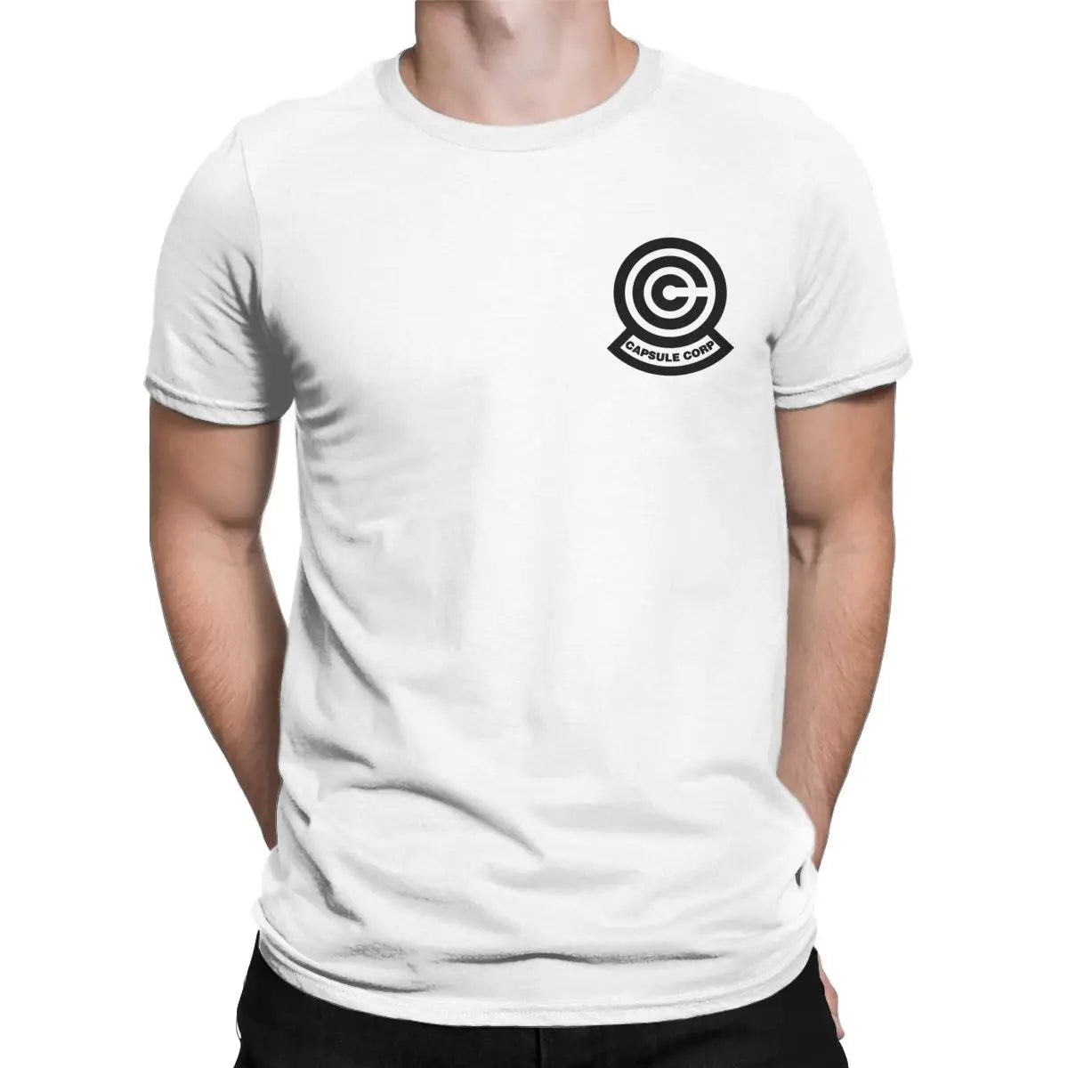 T-shirt Homme Capsule Corp – 100% Coton – Style Geek & Décontracté🚚 Livraison rapide en 8 à 12 jours ouvrés depuis la France FelizShop
