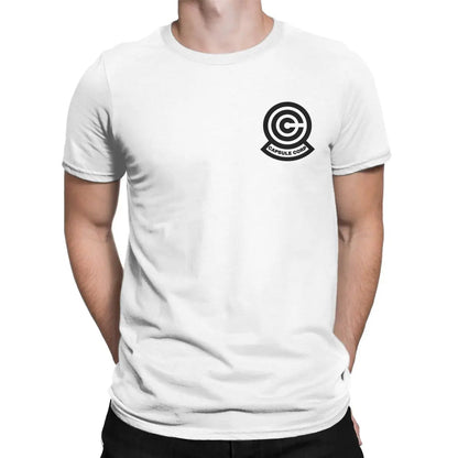 T-shirt Homme Capsule Corp – 100% Coton – Style Geek & Décontracté🚚 Livraison rapide en 8 à 12 jours ouvrés depuis la France FelizShop