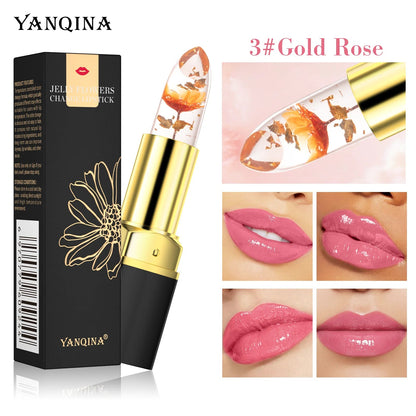 Baume à Lèvres Magique Fleur Cristal – Couleur Thermo-Réactive | Transparent, Longue Tenue & Ultra Hydratant🚚 Livraison rapide FelizShop
