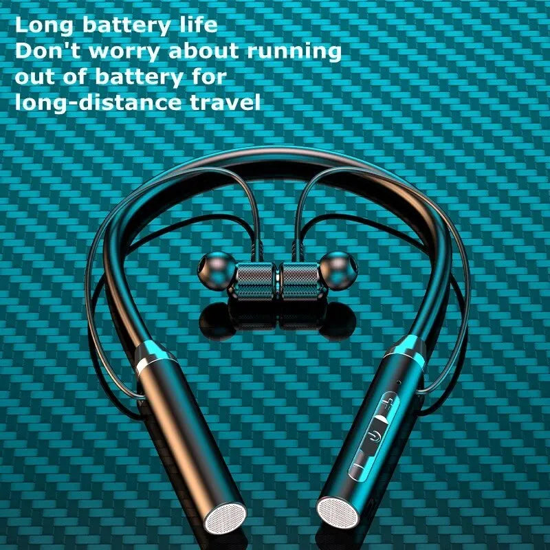 Wireless Headphones Bluetooth 5.0 Neckband Earphones Silicone Hifi 9D Stereo Sports Headset Halter Waterproof Magnetic Earbuds 🚚 Livraison rapide en 8 à 12 jours ouvrés FelizShop