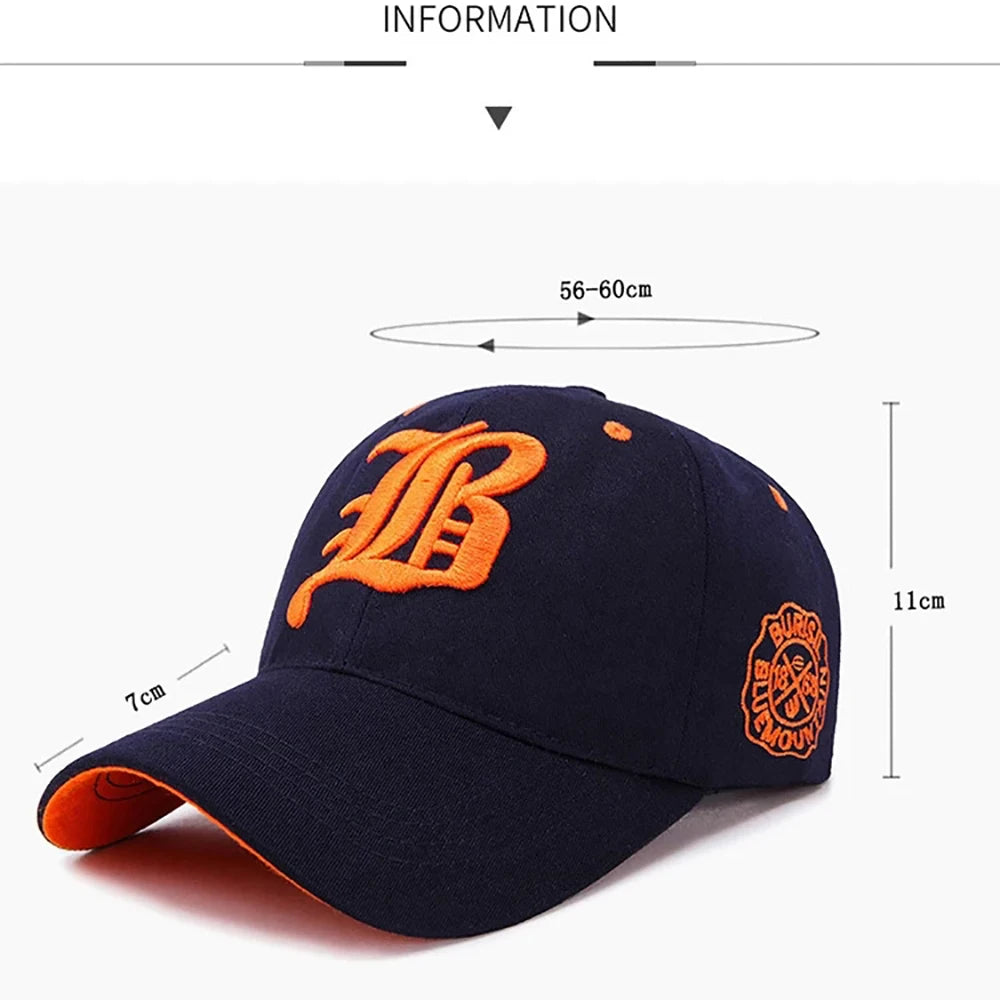 Men Women's Baseball Cap Summer Cotton Hat Embroidery Snapback Hip-Hop Cap Adult Sport Sun Hat Casual Gorra Hombre Visor Dad Hat 🚚 Livraison rapide FelizShop