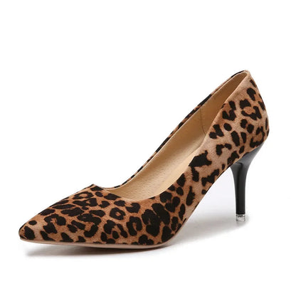 Chaussures Femme Grandes Tailles – Sandales à Talons Hauts 8,5 cm, Élégantes et Sexy avec Motif Léopard, Bout Pointu, Mode 2025🚚 Livraison rapide en 8 à 12 jours ouvrés depuis la France FelizShop