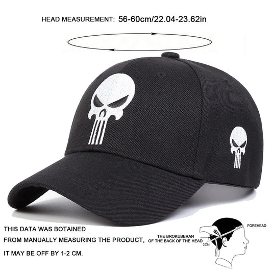 Casquette de baseball unisexe avec broderie tête de mort – Printemps / Automne – Casquette décontractée réglable pour l’extérieur – Protection solaire
🚚 Livraison rapide FelizShop